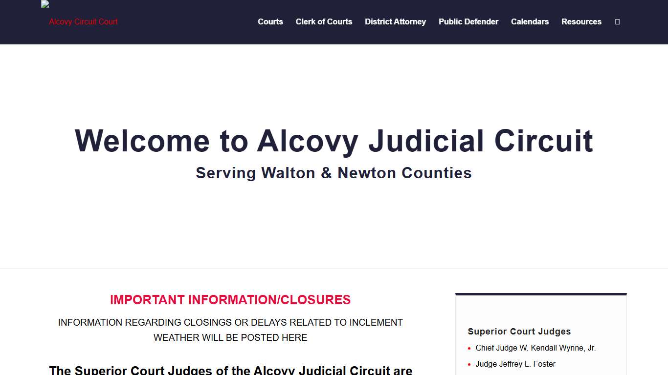 Home - Alcovy Circuit Court